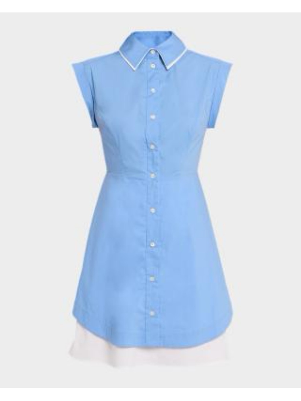 Veronica Beard Sleeveless Light Blue Button-Front Shirt Dress-size 6-NWT